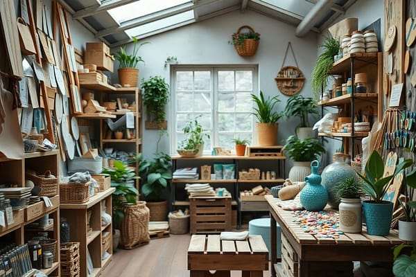 Materiali riciclati per progetti di artigianato eco-sostenibile in casa